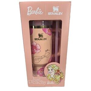 Barbie Stanley Cup 80's Peaches N Cream 40 Oz QUENCHER - NIB